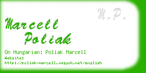 marcell poliak business card